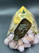 Stamped Leather Keychain - Grateful Bears