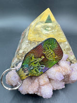 Stamped Leather Keychain - Grateful Terrapins