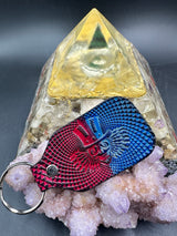 Stamped Leather Keychain - Grateful Uncle Sam