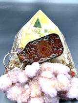 Stamped Leather Keychain - Eyeball