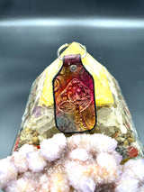 Stamped Leather Keychain - 4 Large Assorted Mushrooms