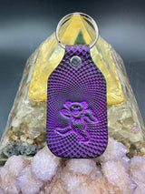 Stamped Leather Keychain - Grateful Bears