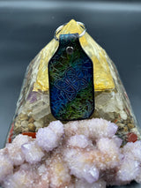 Stamped Leather Keychain - Lotus Band