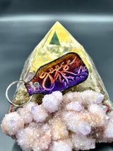 Stamped Leather Keychain - Goose