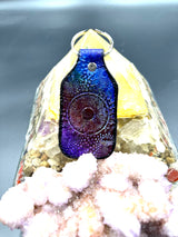 Stamped Leather Keychain - Eyeball