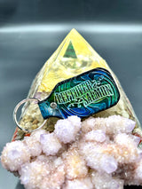 Stamped Leather Keychain - Leftover Salmon