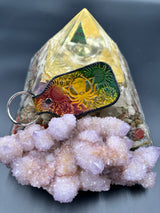 Stamped Leather Keychain -DDD