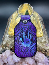 Stamped Leather Keychain - Grateful Jerry Hand