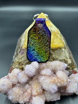 Stamped Leather Keychain - Sts9 Slopey Turtle