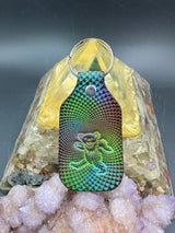 Stamped Leather Keychain - Grateful Bears