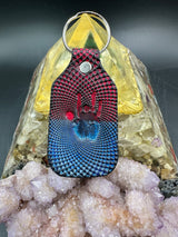 Stamped Leather Keychain - Grateful Jerry Hand