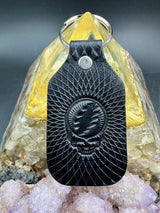 Stamped Leather Keychain - Grateful Full Stealie