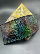 Stamped Leather Bifold Wallet - Grateful Lost Sailor