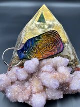 Stamped Leather Keychain - Widespread  Panic Note Eater