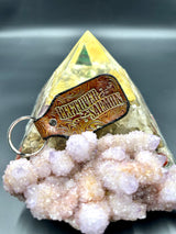 Stamped Leather Keychain - Leftover Salmon