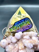 Stamped Leather Keychain - Goose