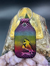 Stamped Leather Keychain - Grateful Wake of the Flood Crow