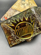 Stamped Leather Bifold Wallet - Ween