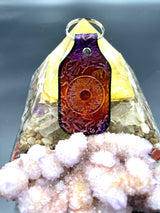 Stamped Leather Keychain - Eyeball