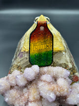 Stamped Leather Keychain - Lettuce Logo