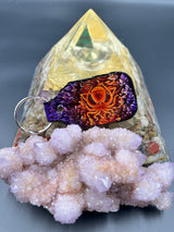 Stamped Leather Keychain -DDD