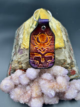 Stamped Leather Keychain -DDD