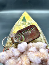 Stamped Leather Keychain - Goose