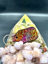 Stamped Leather Keychain - Bicycle Day