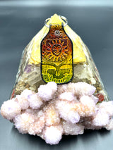 Stamped Leather Keychain - Orange Sunshine