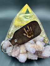 Stamped Leather Keychain - Grateful Jerry Hand