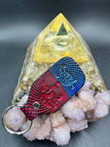 Stamped Leather Keychain - Grateful Terrapins