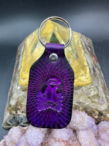 Stamped Leather Keychain - Grateful Pigpen