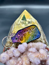 Stamped Leather Keychain - Goose