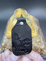 Stamped Leather Keychain - Grateful Jerry Tiger XL