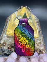 Stamped Leather Keychain - Grateful Cycle Sam