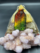 Stamped Leather Keychain - Widespread  Panic Note Eater