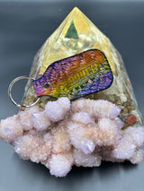 Stamped Leather Keychain - Lettuce Logo