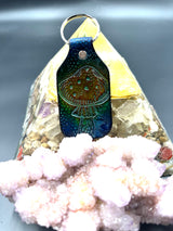 Stamped Leather Keychain - 4 Large Assorted Mushrooms