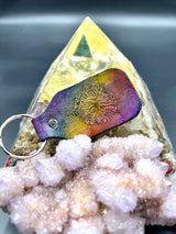 Stamped Leather Keychain - Railroad Earth