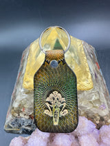 Stamped Leather Keychain - Grateful Cycle Sam