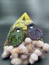 Stamped Leather Keychain - Sobriety