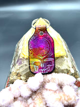 Stamped Leather Keychain - Eyeball