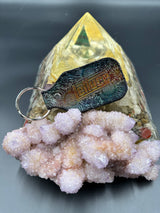 Stamped Leather Keychain - Lettuce Logo