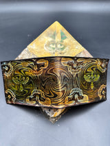 Stamped Leather Bifold Wallet - Goose