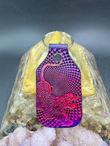 Stamped Leather Keychain - Grateful Jerry Tiger XL