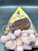 Stamped Leather Keychain - Leftover Salmon