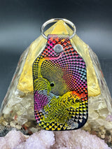 Stamped Leather Keychain - Grateful Jerry Tiger XL