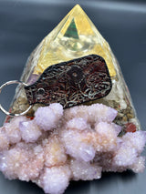 Stamped Leather Keychain - Pretty Lights