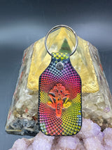 Stamped Leather Keychain - Grateful Cycle Sam