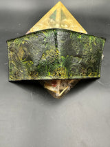 Stamped Leather Bifold Wallet - Circuit Board